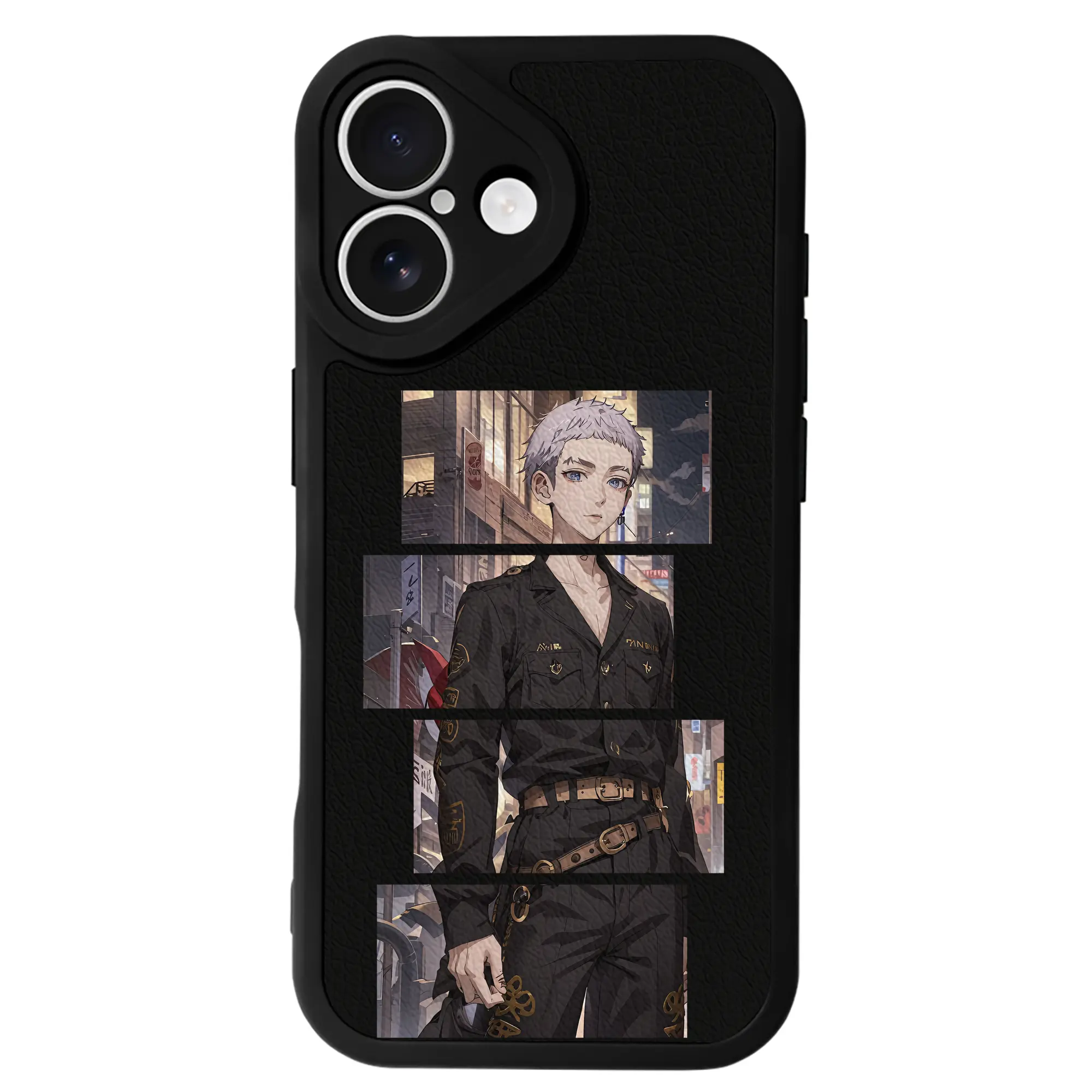 東京リベンジャーズ グッズ,三ツ谷隆 - IPhone 16シリーズ対応 ・ シリコンスマホケース ・ レザー調 ・ 高精度フィット ・ 耐衝撃 ・ ワイヤレス充電対応 ・ 精密カット